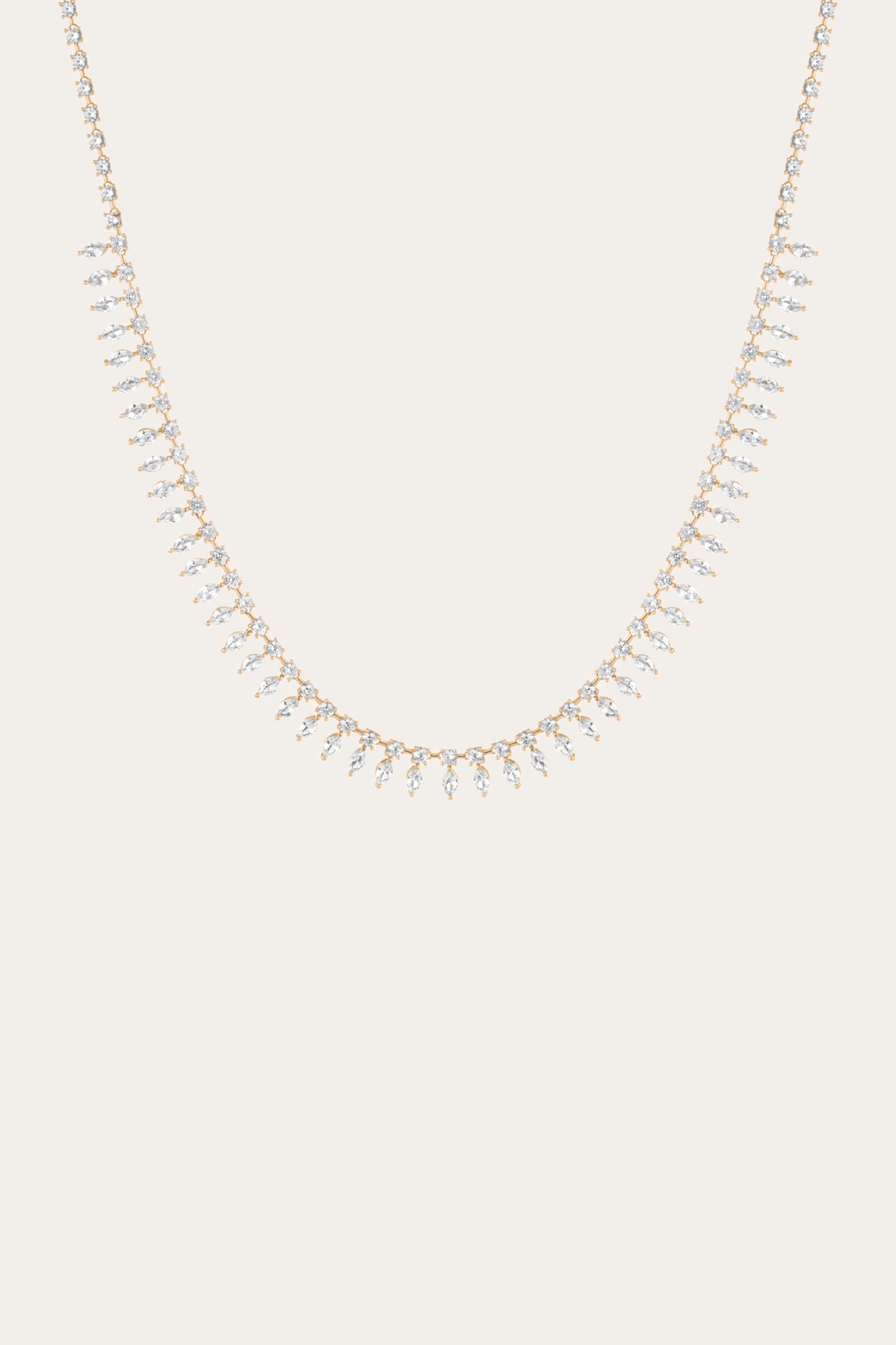 Aurate x Frye: Marquise Fringe Necklace