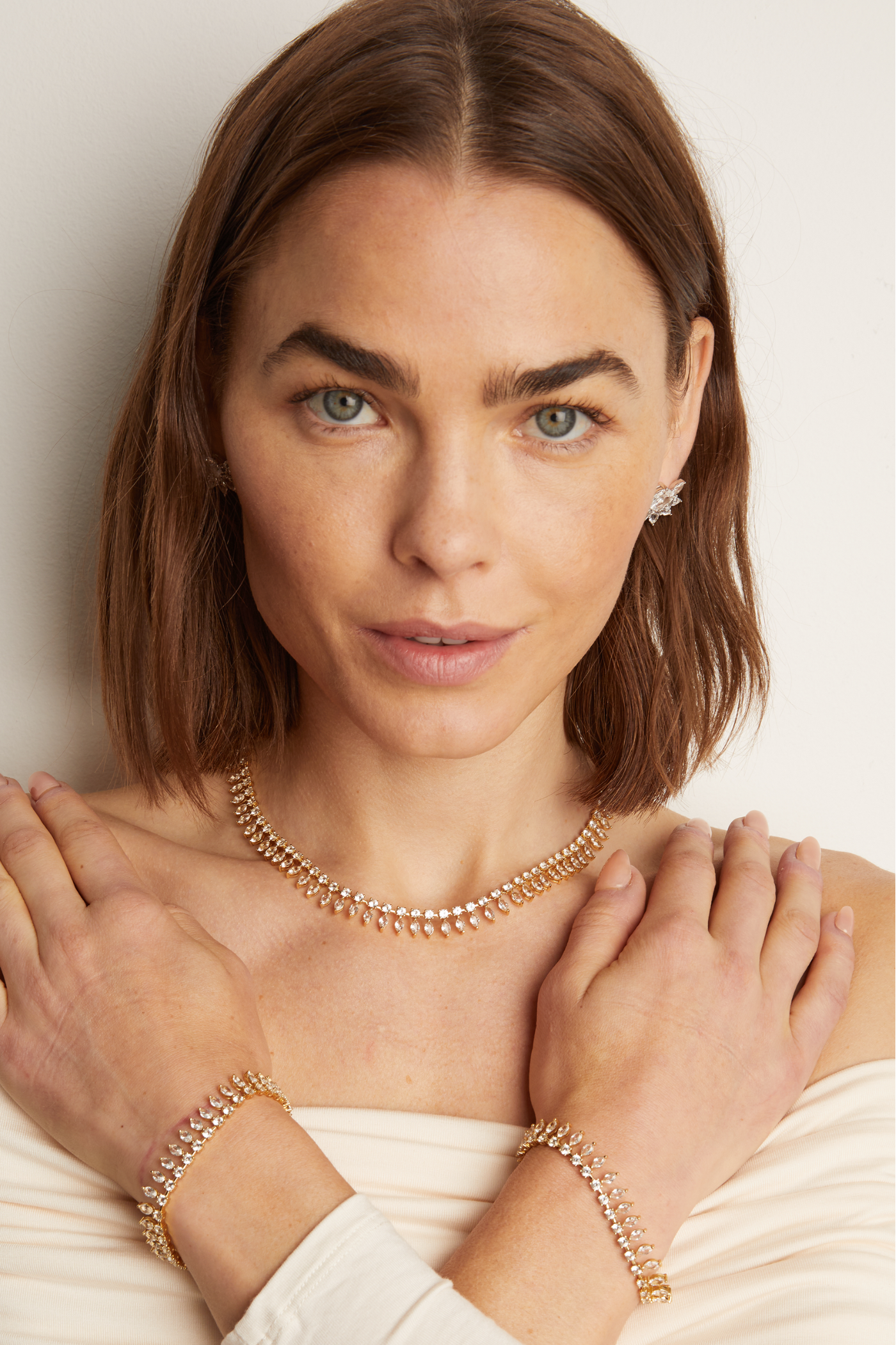 Aurate x Frye: Marquise Fringe Necklace