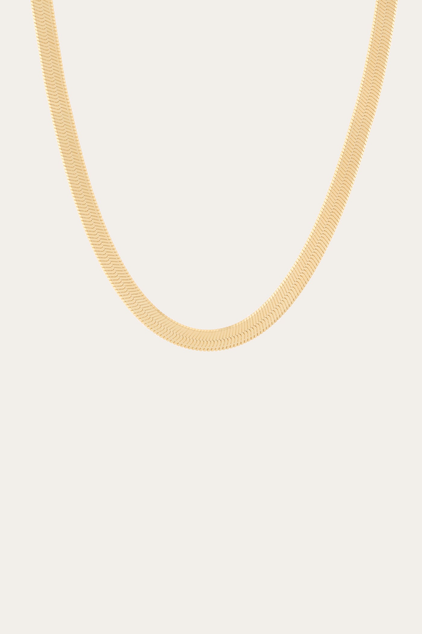 Aurate x Frye: Extra Bold Herringbone Necklace