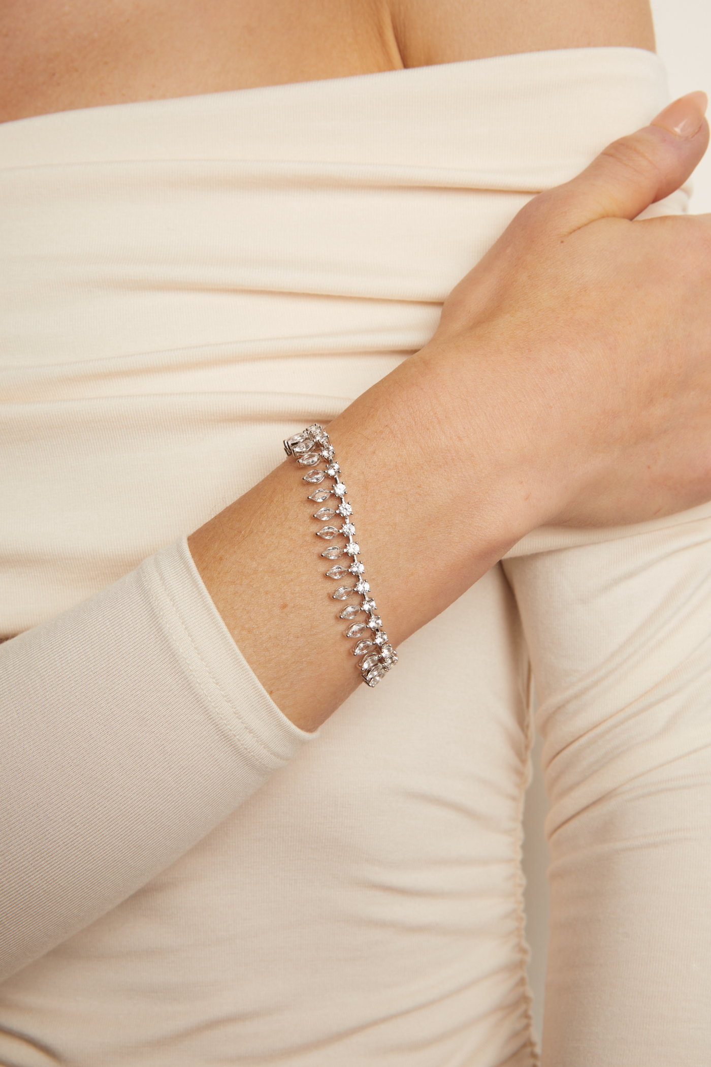 Aurate x Frye: Marquise Fringe Bracelet