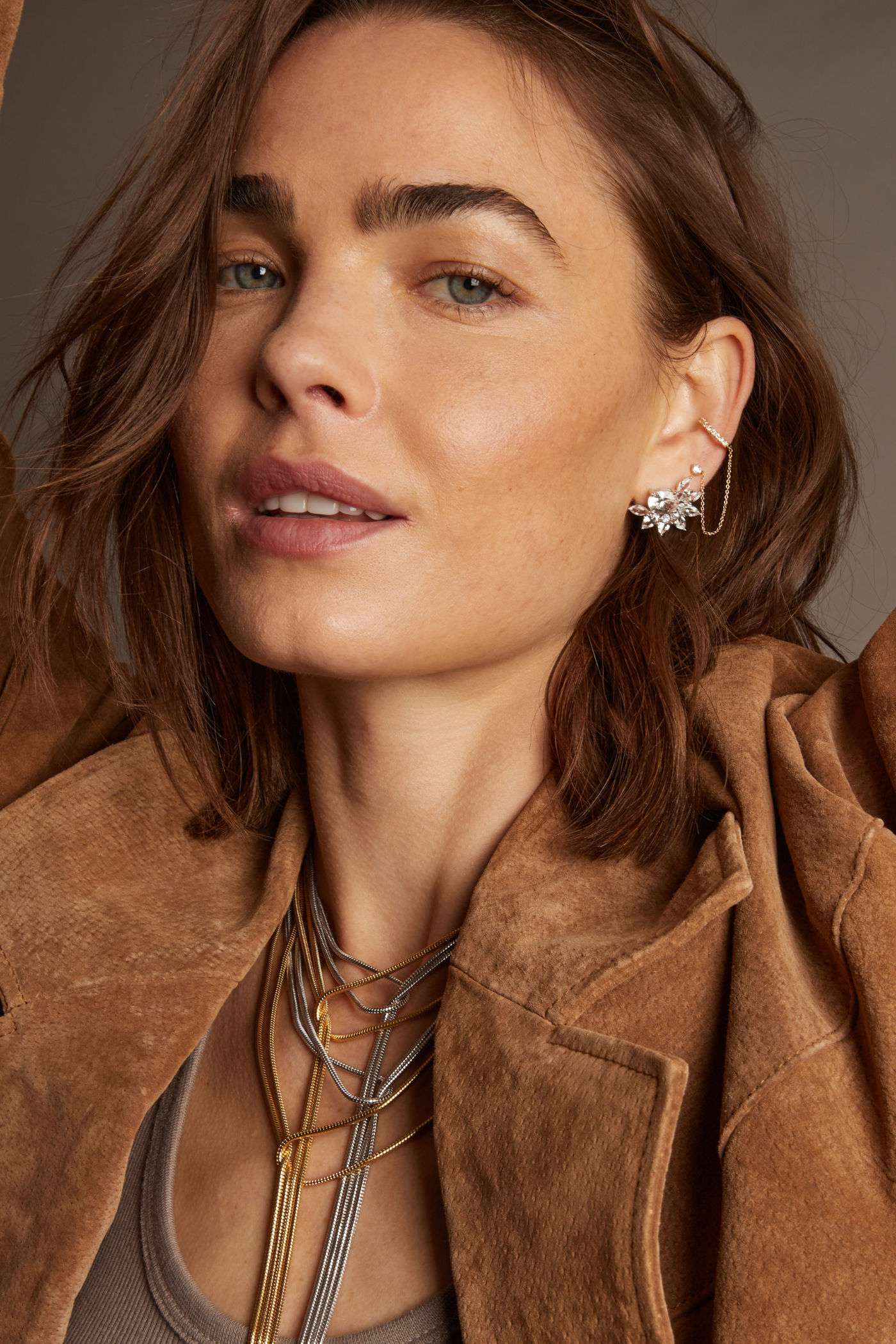 Aurate x Frye: Marquise Fringe Earrings