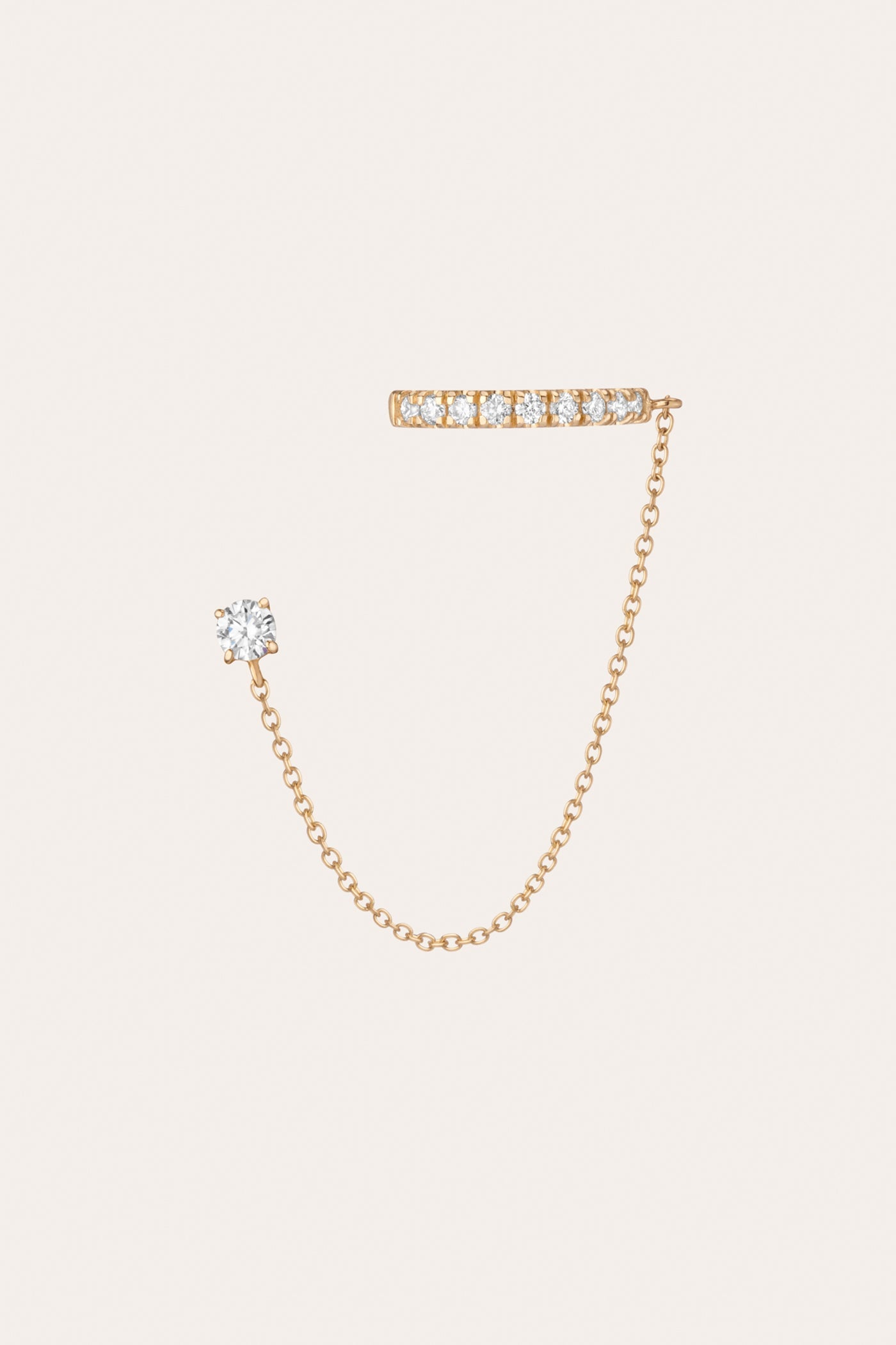 Aurate x Frye: Lab Grown Diamond Stud and Ear Cuff