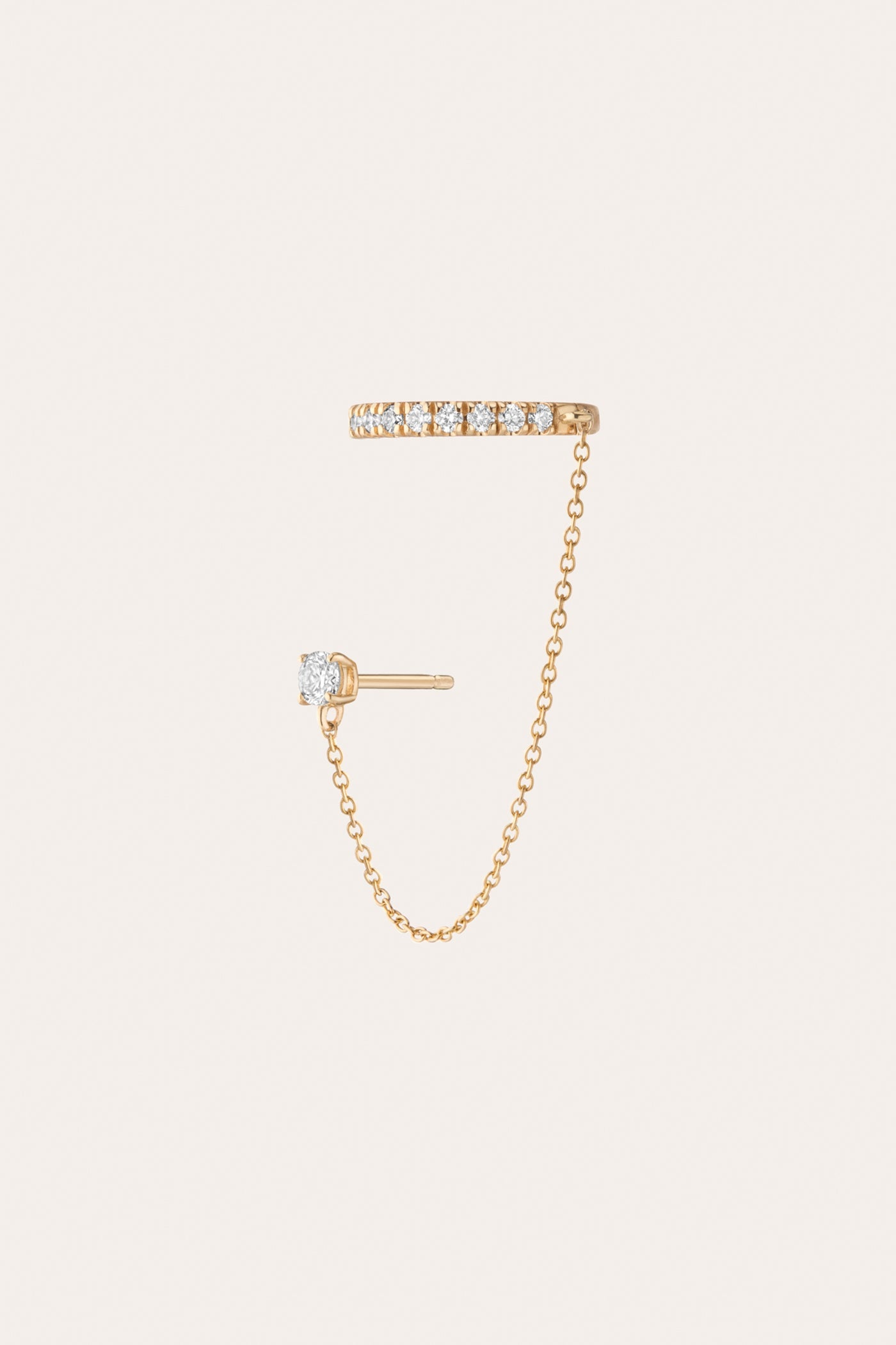 Aurate x Frye: Lab Grown Diamond Stud and Ear Cuff