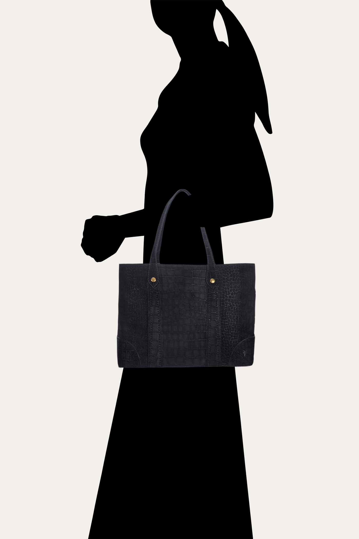 Melissa Sueded Croco Shopper