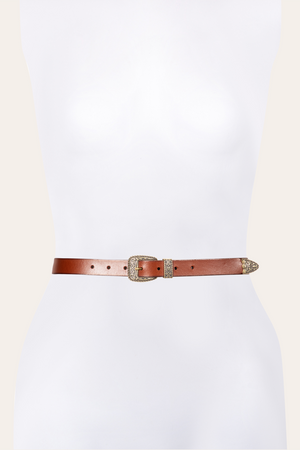 25mm Logo Western Belt