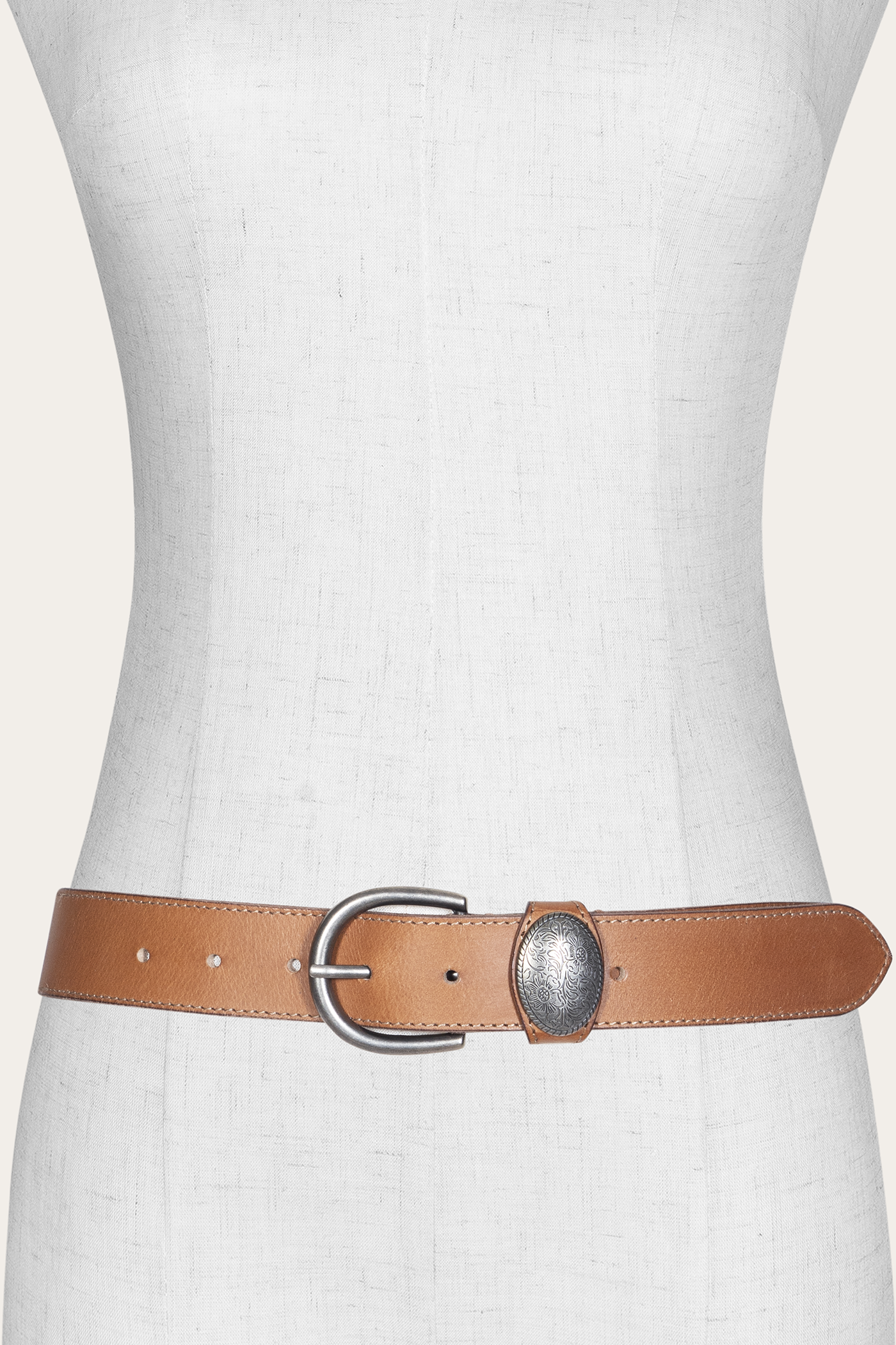 35 Mm Belt With Concho On Loop
