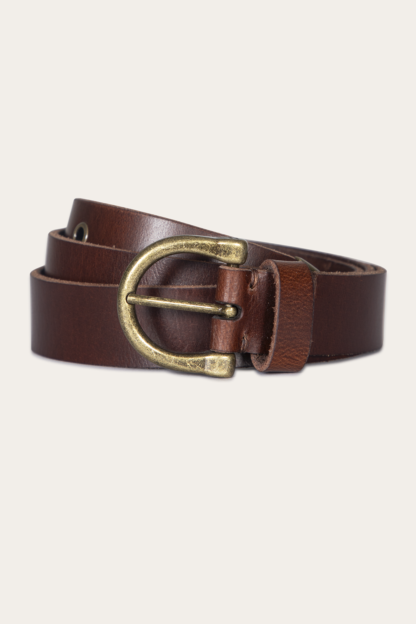 Women's Tan 25mm Horseshoe Buckle Belt | The Frye Company