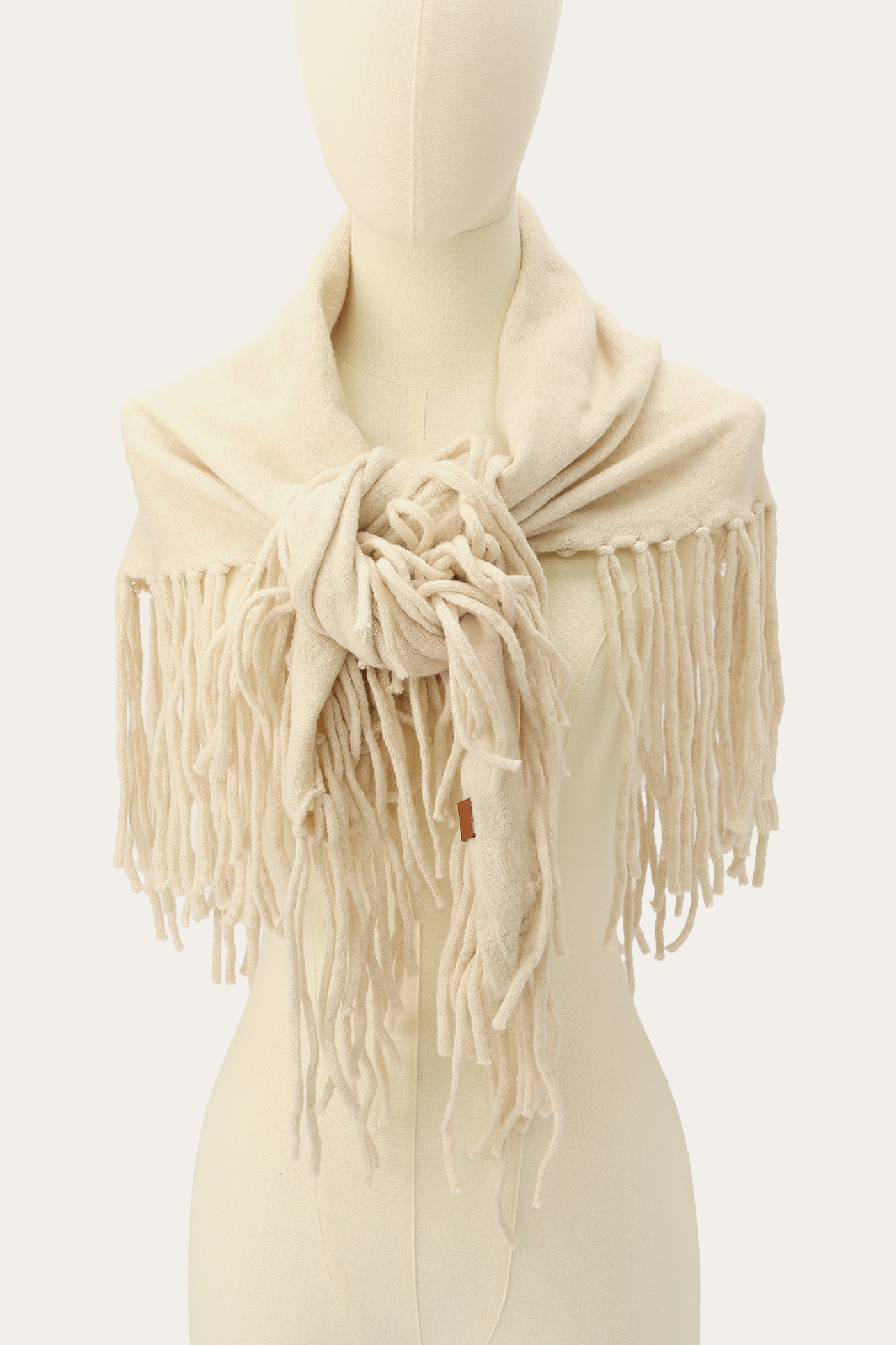 Long Fringe Triangle Scarf