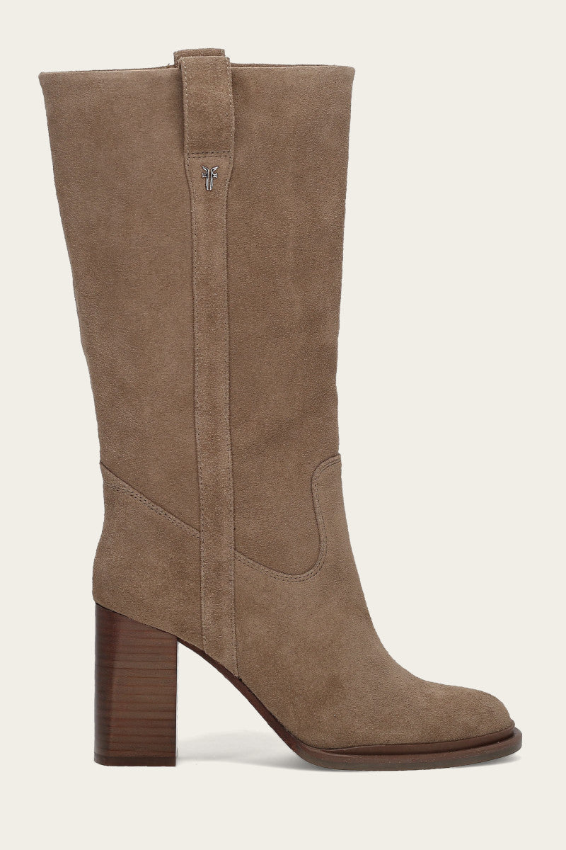 Alex Slouchy Mid - Dark Taupe - Outside