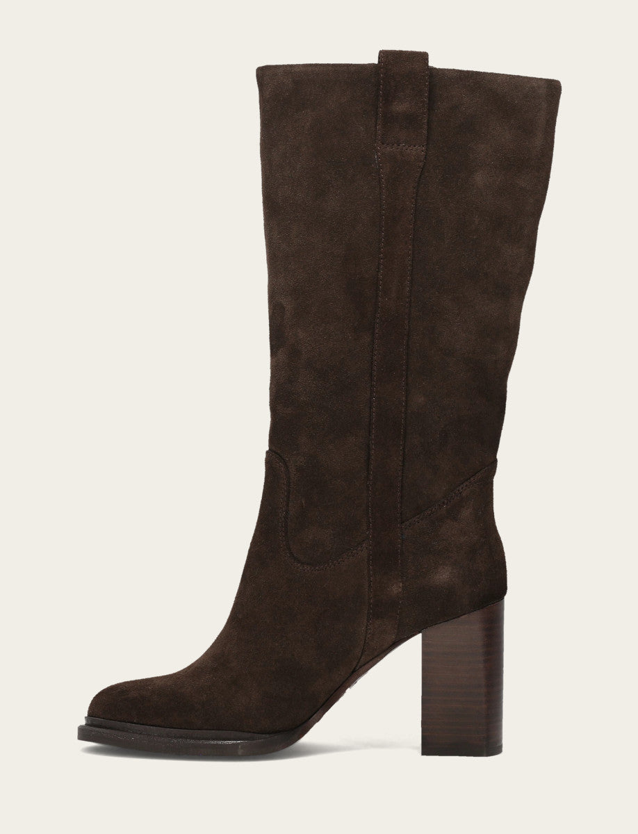 Alex Slouchy Mid - Dark Brown - Inside