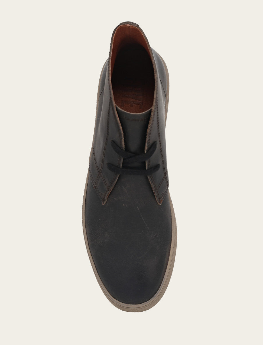 Astor Chukka - Antiqued Black - Top Down