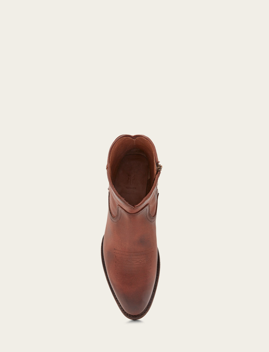 Austin Inside Zip - Cognac - Top Down