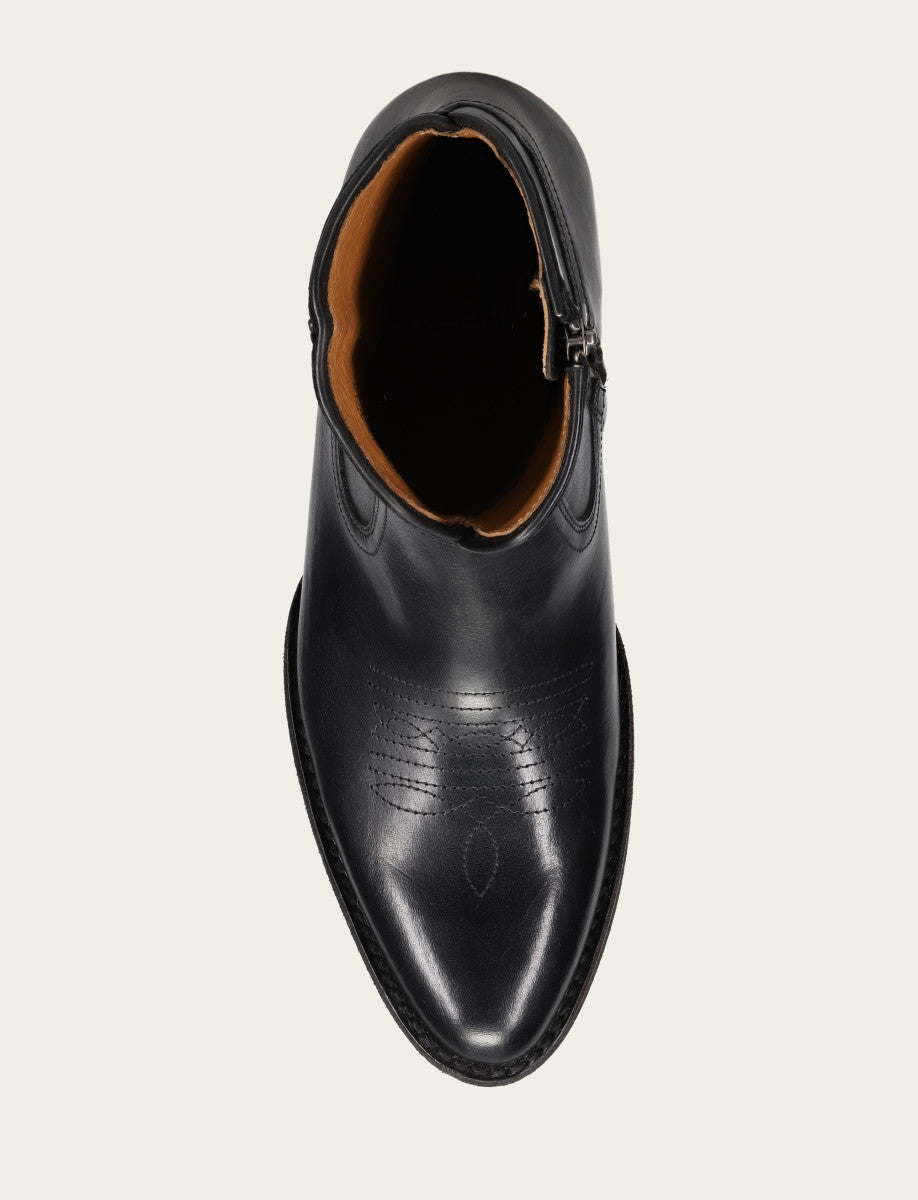 Austin Inside Zip - Black - Top Down