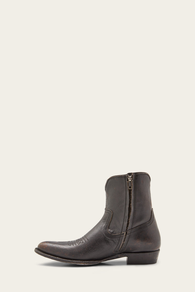 Austin Inside Zip - Antique Black - Inside