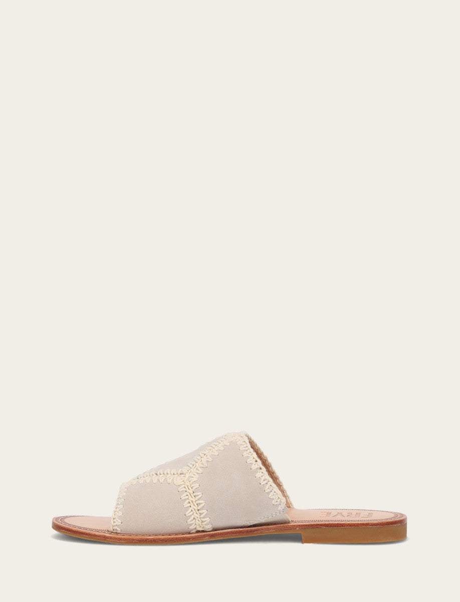 Ava Crochet Slide - Ivory - Inside