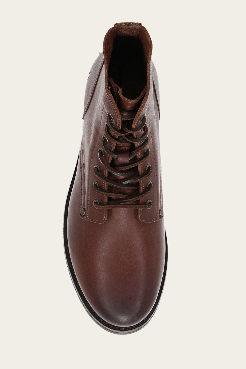 Barrett Lace Up - Cognac - Top Down