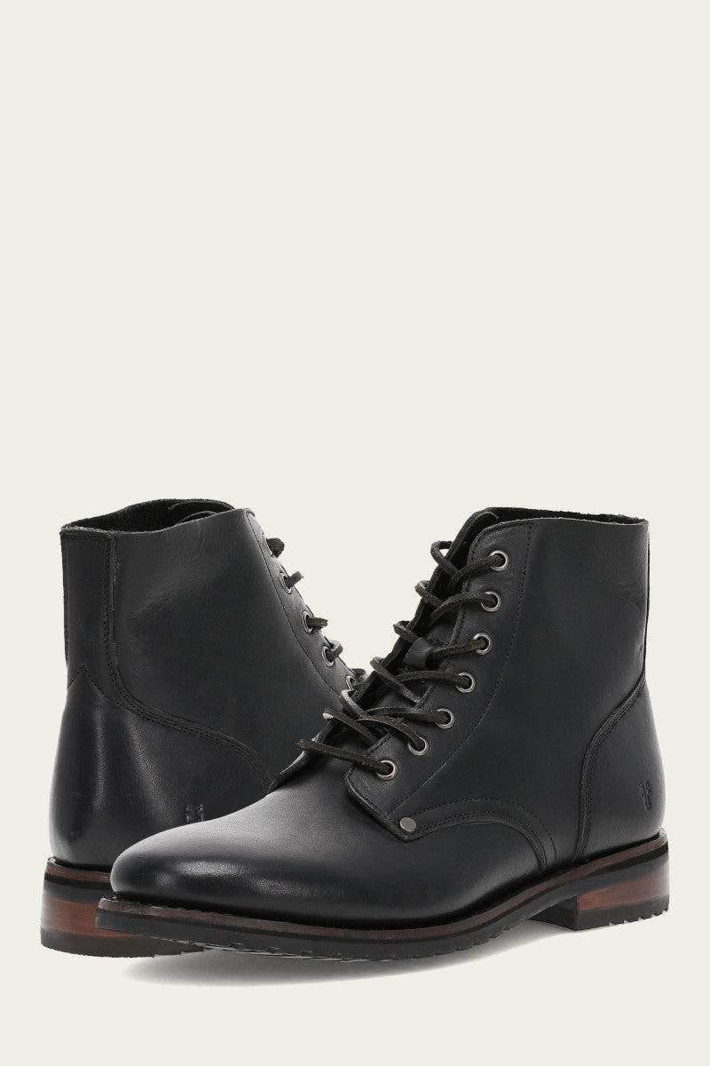 Barrett Lace Up - Black - Pair