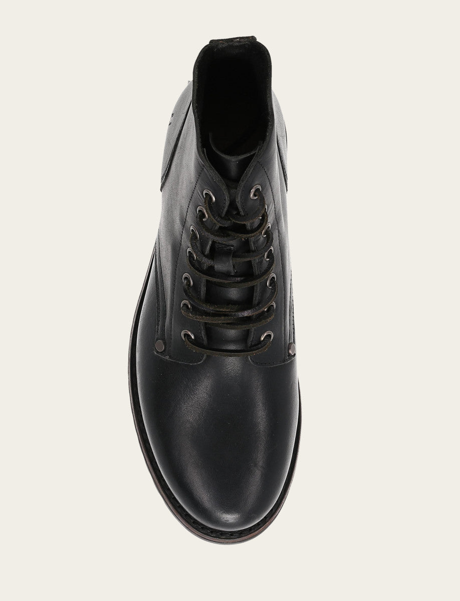 Barrett Lace Up - Black - Top Down