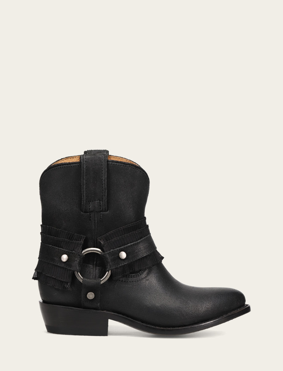 Billy Harness Ruffle - Black - Outside