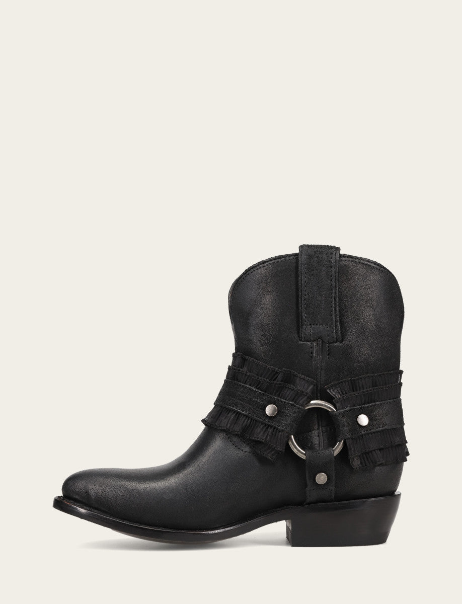 Billy Harness Ruffle - Black - Inside