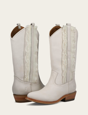 Billy Pull On Ruffle - Ivory - Pair