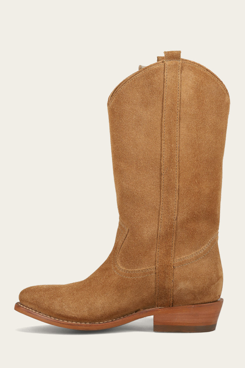 Billy Pull On Ruffle - Almond - Inside