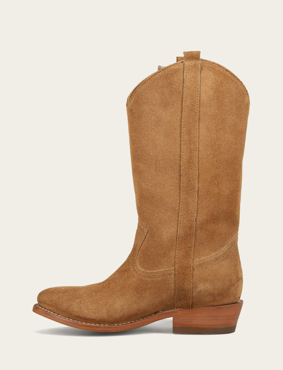 Billy Pull On Ruffle - Almond - Inside