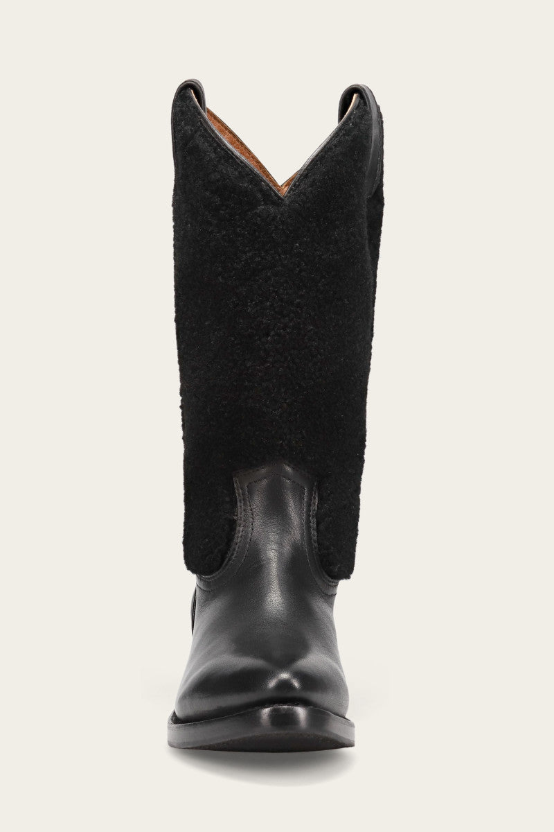 Billy Pull On Shearling - Black - Front