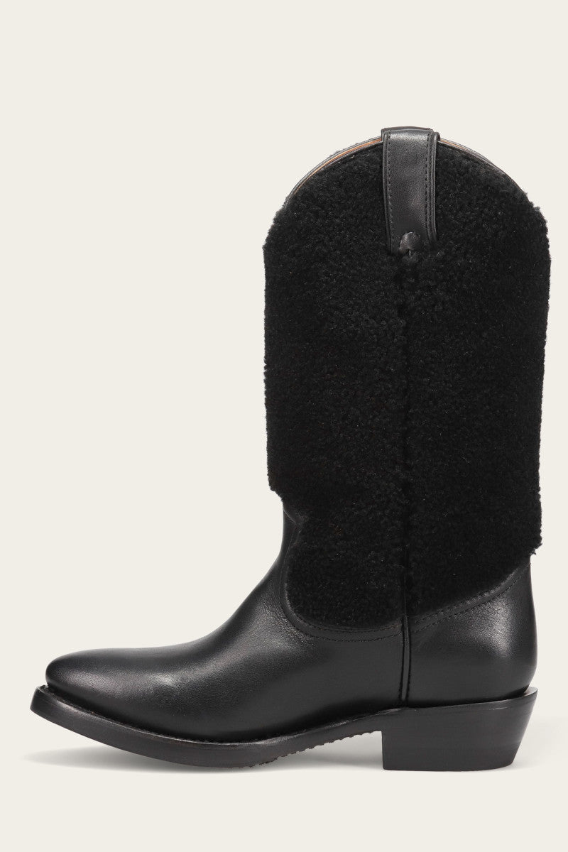 Billy Pull On Shearling - Black - Inside