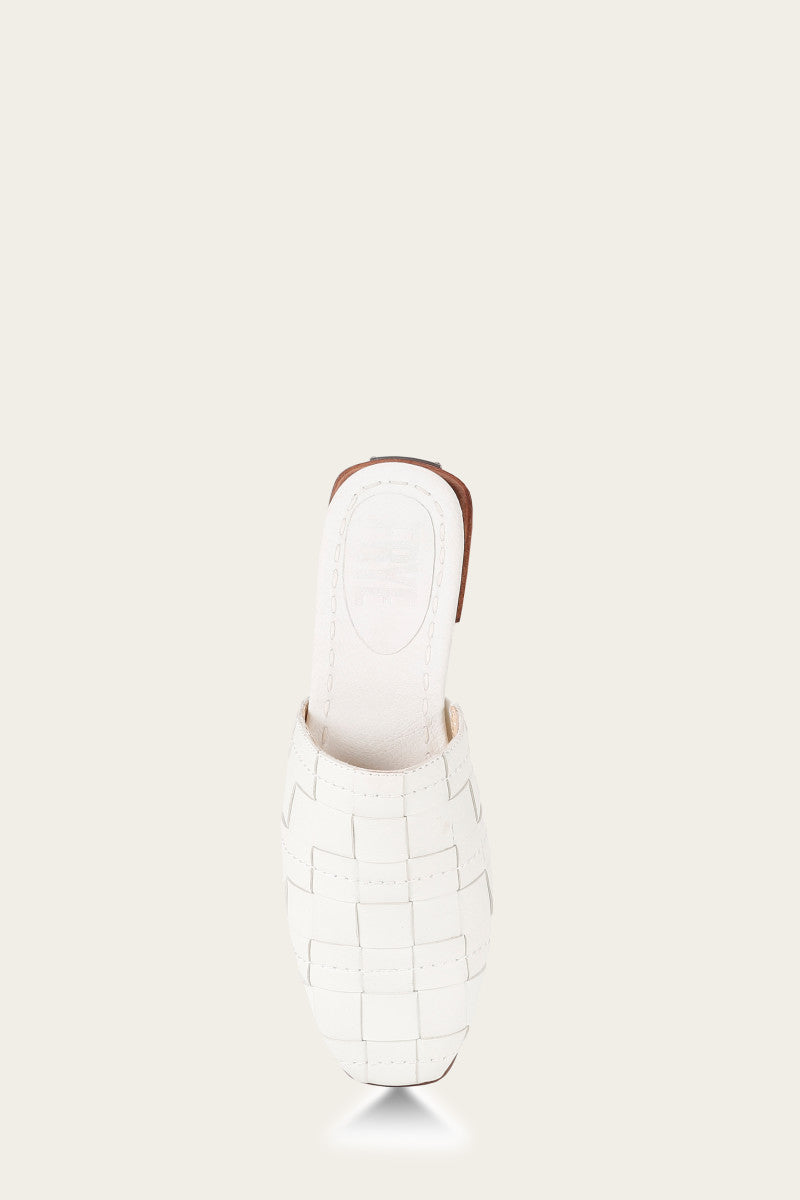 Cara Woven - White - Top Down