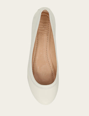 Carson Ballet - White - Top Down
