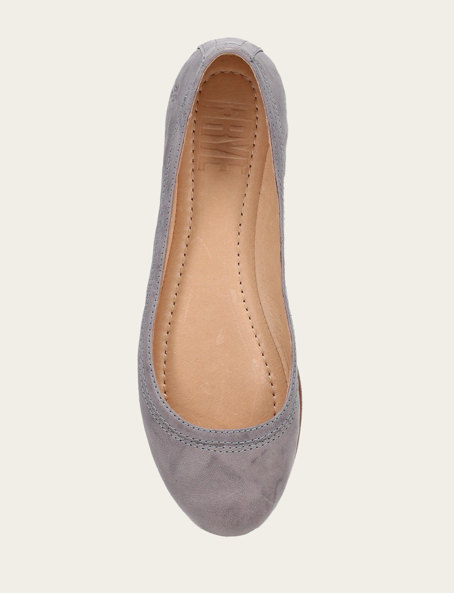 Carson Ballet - Steel Blue - Top Down