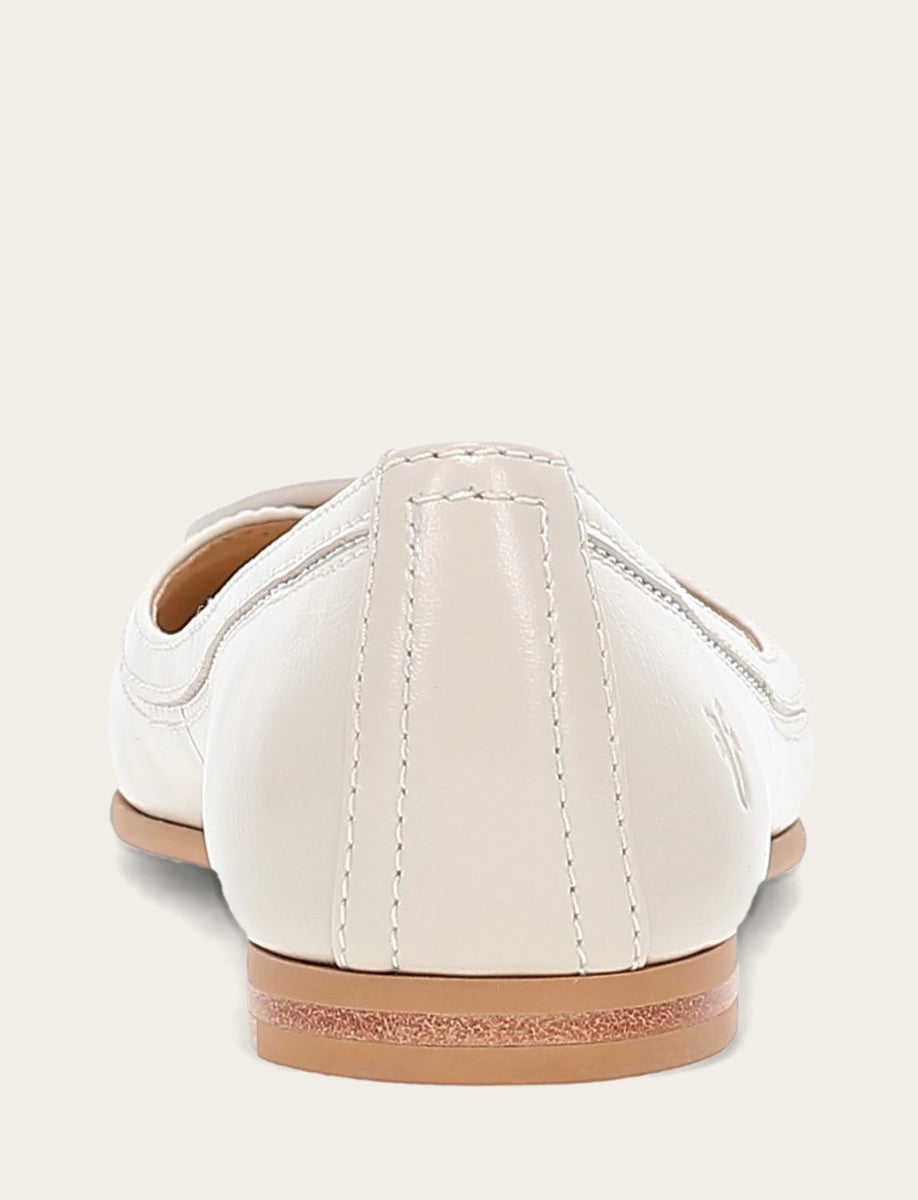 Carson Logo Ballet - Ivory - Back