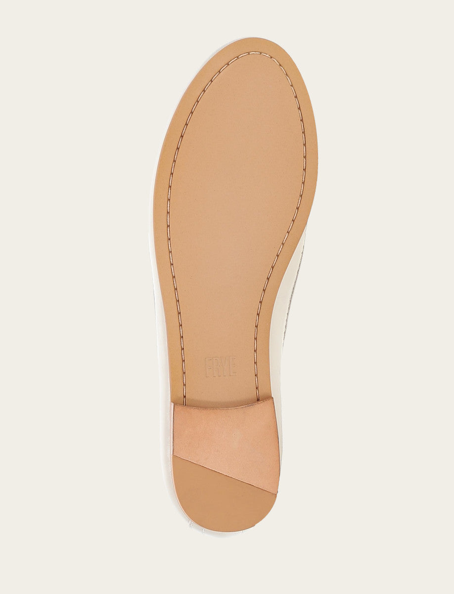 Carson Logo Ballet - Ivory - Sole