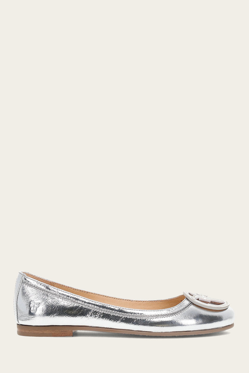 Carson Logo Ballet - Silver - Outside