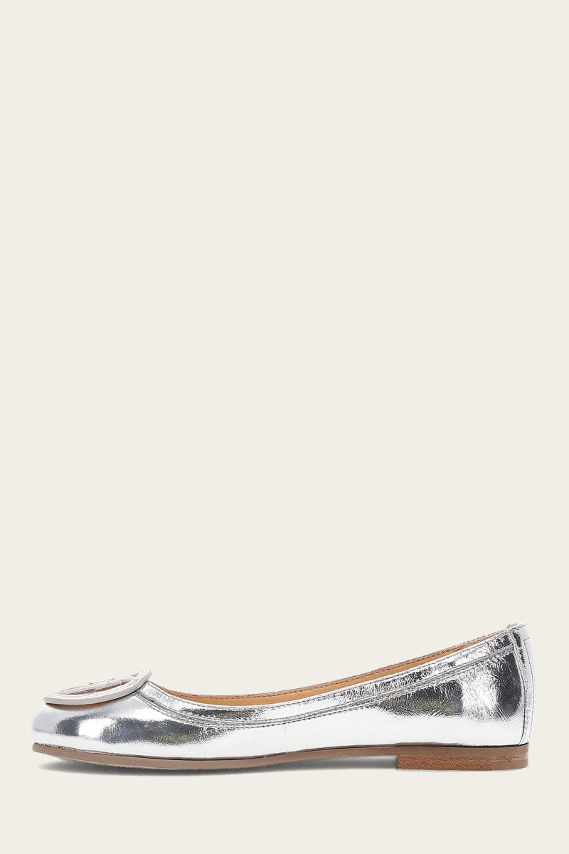 Carson Logo Ballet - Silver - Inside