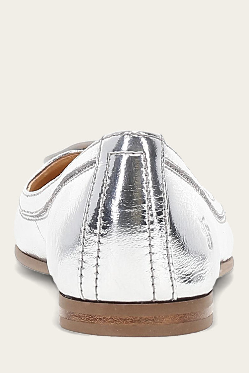 Carson Logo Ballet - Silver - Back