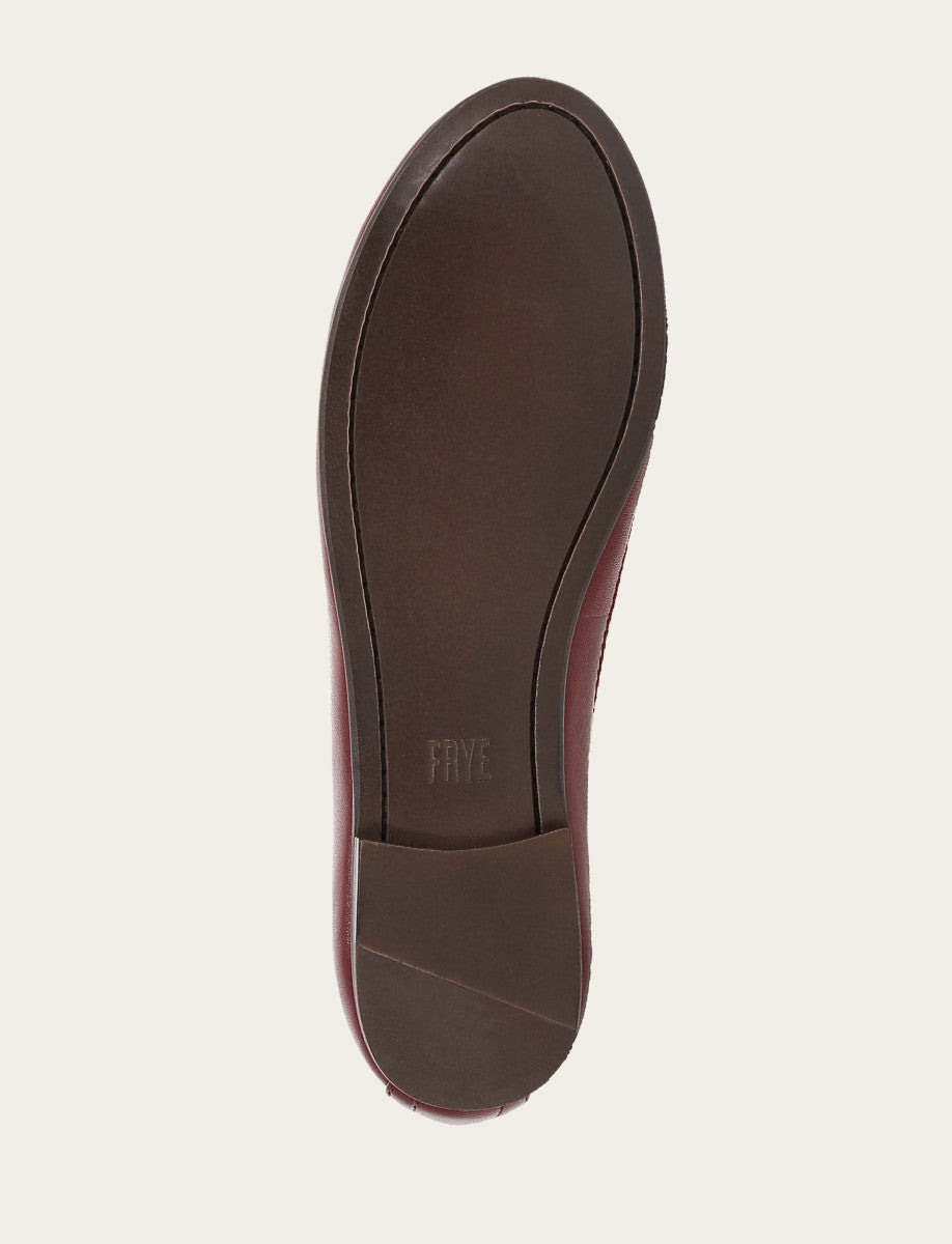 Carson Logo Ballet - Cranberry - Sole