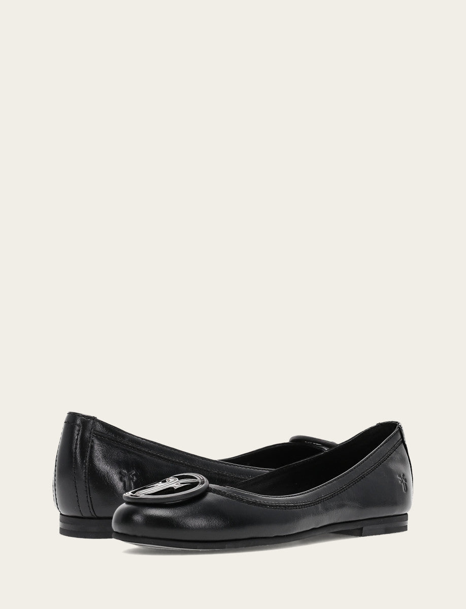Carson Logo Ballet - Black - Pair