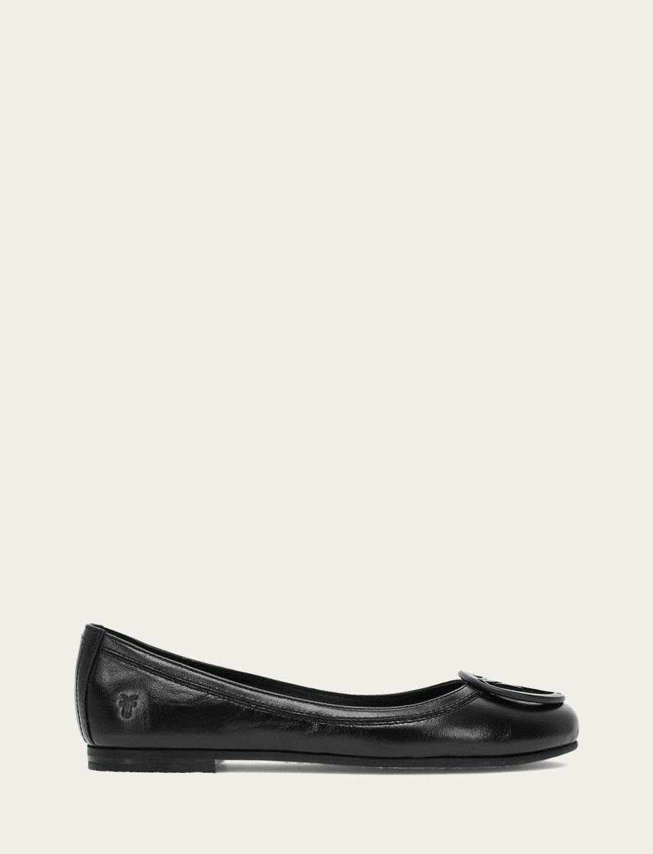 Carson Logo Ballet - Black - Outside