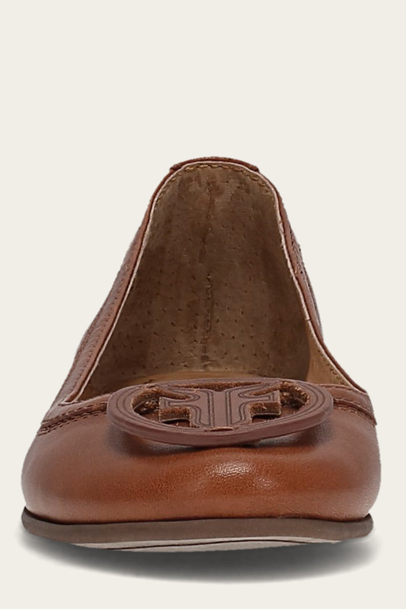 Carson Logo Ballet - Cinnamon - Front