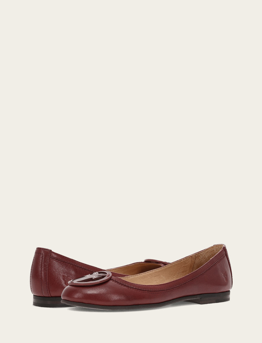 Carson Logo Ballet - Cranberry - Pair