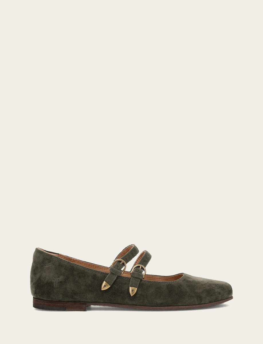 Carson Multi Mary Jane - Dark Olive - Outside