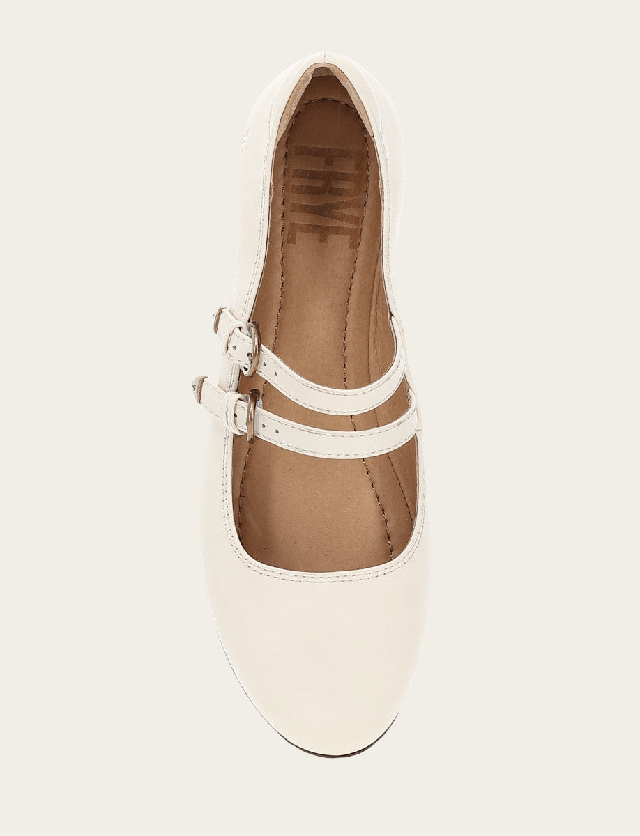 Carson Multi Mary Jane - Ecru - Top Down