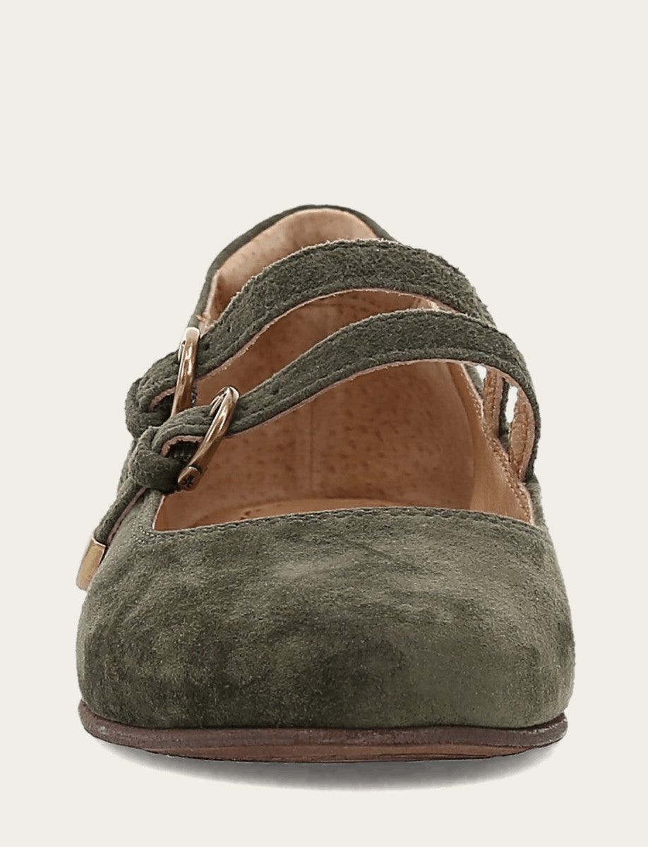 Carson Multi Mary Jane - Dark Olive - Front