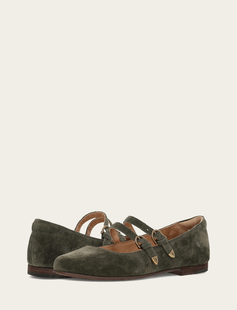 Carson Multi Mary Jane - Dark Olive - Pair
