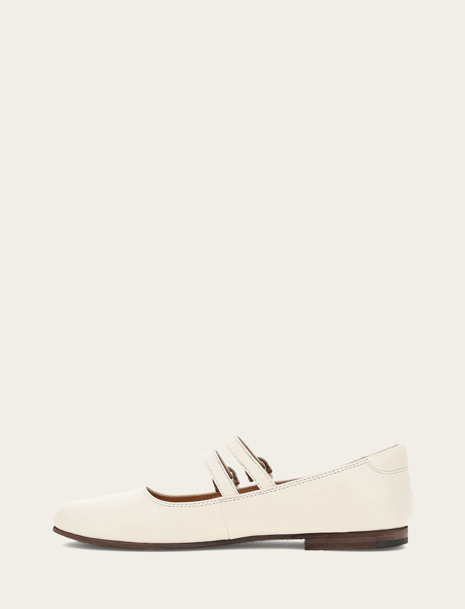 Carson Multi Mary Jane - Ecru - Inside