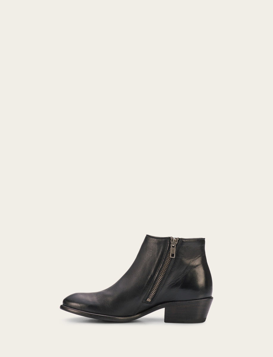 Carson Piping Bootie - Black - Inside