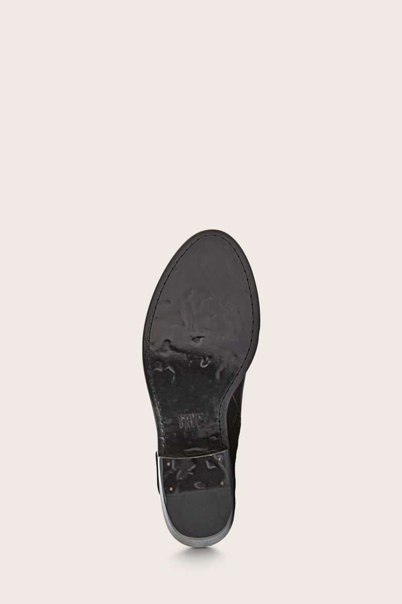 Carson Piping Bootie - Black/Scarlet - Sole