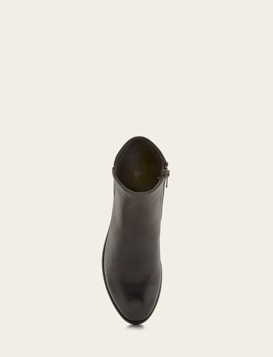 Carson Piping Bootie - Black - Top Down